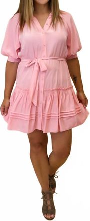 Ramy Brook Alianna Dress In Pink Tulip