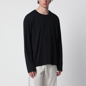Tekla Black long-sleeve T-shirt