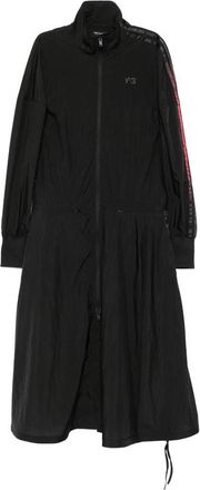 Yohji Yamamoto Logo-print Zip-fastening Midi Dress