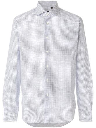 Dell'Oglio fine print shirt - White