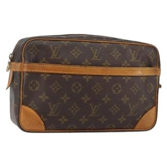 Louis Vuitton Pre-owned Tela clutches - - Pre-owned - Donna - Marrone - ONE SIZE