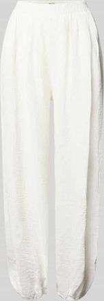 Ichi Stoffhose mit elastischem Bund Modell BALLON in Offwhite, Gr&ouml;&szlig;e 34