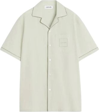 Lanvin Overhemden, Heren, Beige, L, Stijlvol Overhemd