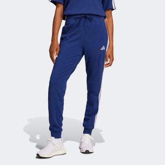 adidas adidas Sportswear W 3S SJ JOGGER L&auml;ssig geschnitten, hoher Bund, schmal zulaufende Beinform