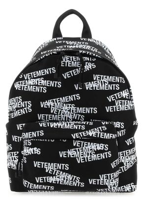 VETEMENTS Black Nylon Backpack
