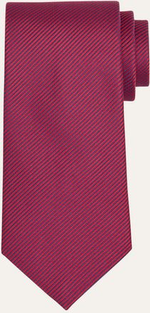Charvet Mens Stripe Satin Tie