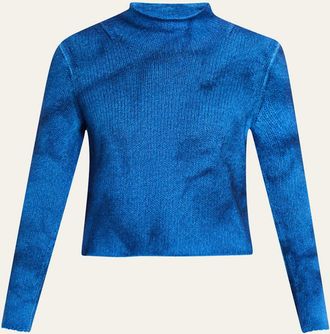 Gabriela Hearst Daina Cropped Cashmere Turtleneck Sweater
