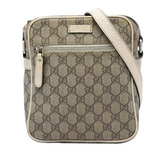Gucci Pre-owned Crossbody Bag - Dames - Vintage Schoudertas - Beige - ONE Size - Leer - Vintage