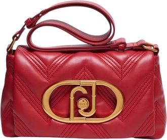 Liu Jo Matelass&eacute; Schoudertas - Dames - Tassen - Rood - Maat: ONE Size Zijde