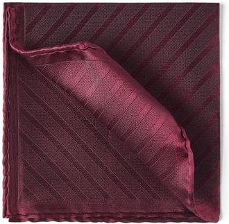 Brunello Cucinelli Silk pocket square in Purple-Red at Nordstrom