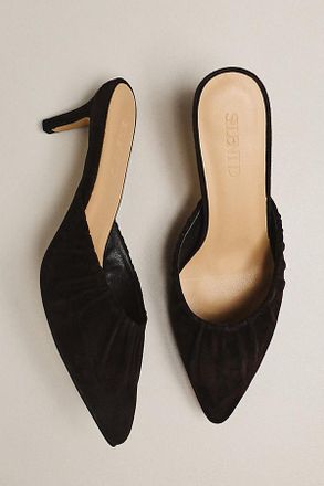 Silent D Crilla Scrunch Kitten Heel Mules