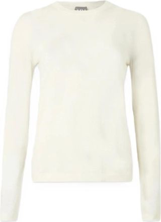 Max Mara Truien & Vesten, Dames, Wit, S, Malaysia Sweater