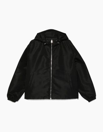 Givenchy Mens Windbreaker Hooded Jacket Black - Size: 40/Regular