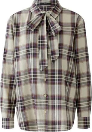 Oui Casual geruite blouse - Dames - Overhemden - Veelkleurig - M - Katoen - Overhemden