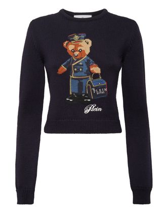Philipp Plein Trui Ronde Hals Ls Teddy