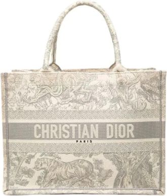 Dior Pre-owned Book Tote - Pre-owned - Mujer - Gris - ONE SIZE