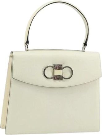 Ferragamo Pre-owned Handbags, female, White, Size: ONE SIZE Pre-owned Handbag
