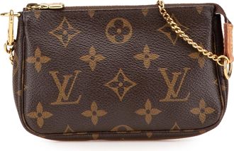 Louis Vuitton Pre-owned Womens Pochette Accessoires Monogram Canvas - Brown Textile - One Size