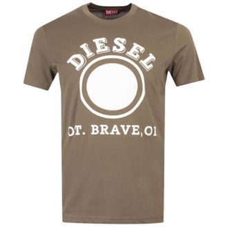 Diesel Heren 1976 Varsity Logo T-shirt (Groen)