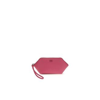 Ganni Bolso hexagonal con correa de mu&ntilde;eca - Bags - Mujer - Rosa - ONE SIZE