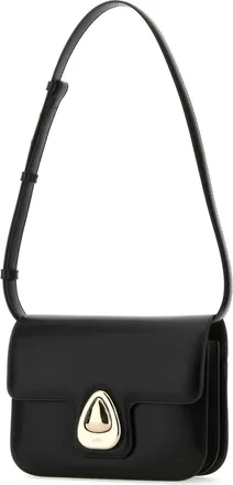 A.P.C. Womens Astra Crossbody Bag Black Calf