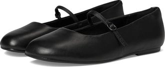 Clarks Livia Sky Womens Dress Flat Shoes Black Leather : 8.5 B - Medium
