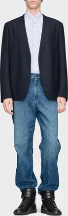 Maison Margiela Jeans With Vintage Effect, Mens, Navy Blue