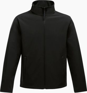 Regatta Mens Regatta Standout Mens Ablaze Printable Softshell Jacket - Black - Size: 44/Regular