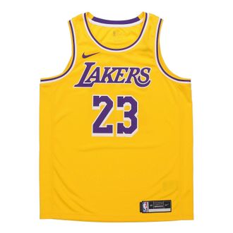 Nike LeBron James Icon Edition Swingman Los Angeles Lakers Yellow AA7099-741