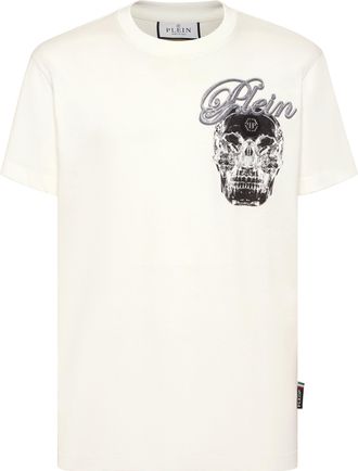 Philipp Plein T-Shirt Ronde Hals Ss Skull