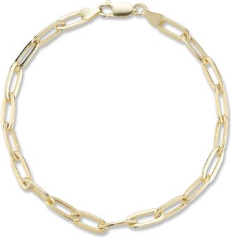 Yield of Men 3mm Paper Clip Chain Bracelet in Gold at Nordstrom Rack, Size 8.5