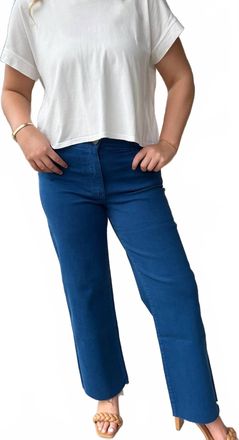 Kut from the Kloth Charlotte High Rise Wide Leg Jeans In Sapphire