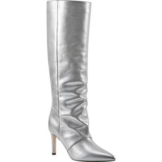 Marc Fisher Narysa Pointed Toe Knee High Boot in Pewter at Nordstrom Rack, Size 8.5
