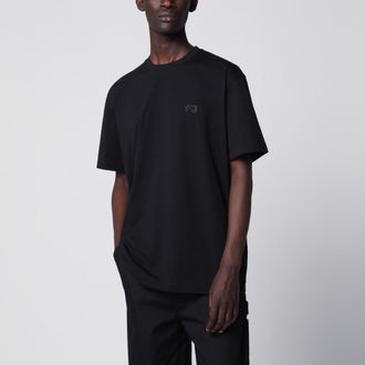 Yohji Yamamoto T-shirt nera con logo