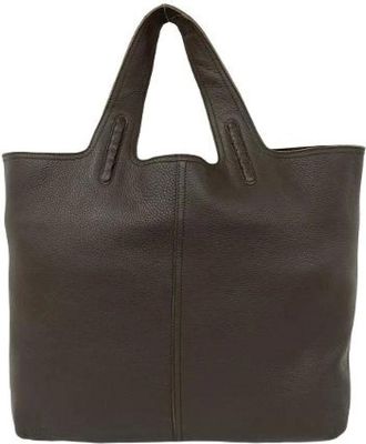 Bottega Veneta Pre-owned Tote Bags, female, Brown, Size: ONE SIZE Pre-owned Intrecciato Leather Tote Bag