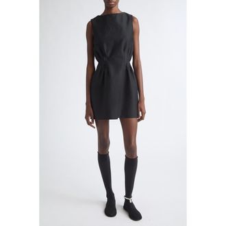 Nackiy&eacute; Flirt Sleeveless Minidress in Noir at Nordstrom, Size 38