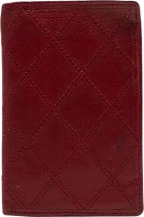 Chanel Tweedehands leren portemonnees - Dames - Vintage Accessoires - Rood - ONE Size - Vintage