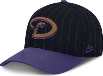 Nike Arizona Diamondbacks Cooperstown Rise Nike Mens MLB A-Frame Adjustable Hat in Black | NB1D049YDIA-JC9