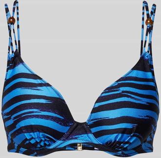 Marie Jo Marie Jo Bikini-Oberteil mit Motiv-Print in Rauchblau, Gr&ouml;&szlig;e 80B