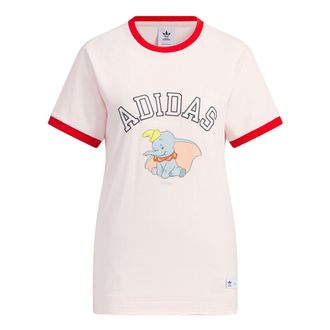 adidas (WMNS) adidas originals x disney Logo T-Shirts Pink IN1064