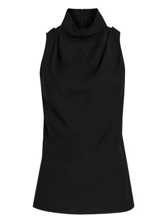 Proenza Schouler high-neck twist-back blouse - Black