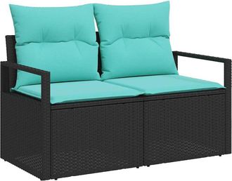 vidaXL Sof&aacute; De Jard&iacute;n Con Coj&iacute;n 120 X 62 X 69 Cm. Rat&aacute;n Sint&eacute;tico Vidaxl