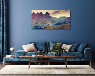 Queence Acrylglasbild »Eiron« Berge Berge & Alpenbilder Foto Himmel Landschaft 1 Stk. tlg. Fine Art-Print in Galeriequalität