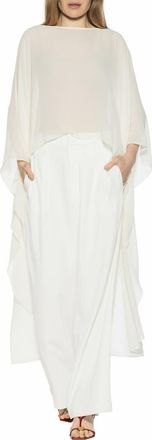 Alexia Admor Junia Cover-Up High-Low Chiffon Top in Ivory at Nordstrom Rack, Size Large/x-Large