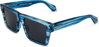 Off-white Mens Accessories Off White Uv Protection Round Sunglasses in Blue Dark Grey - One Size