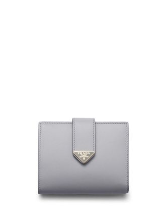 Prada small leather wallet - women - Calf Leather - One Size - Grey