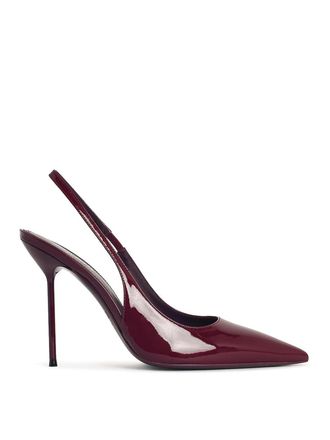 PARIS TEXAS lidia rouge noir pele slingbacks
