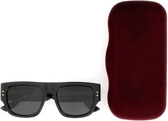 Gucci 733376_J07401012 Square Acetate Sunglasses - Black