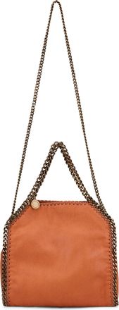 Stella McCartney Womens Mini Shoulder Bag Falabella Tangerine Polyester Handbags Hand