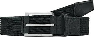 Puma Stretch Weave Belt Belts Puma Black : LG-XL (US Mens 35-40), Leather/Polyester/Rubber